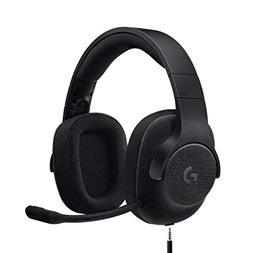 Logitech G433 Auriculares Gaming con Cable, Sonido 7.1 Surround, DTS Headphone:X, Transductores 40mm Pro-G, Peso Ligero, USB y Jack Audio 3,5mm, PC/Mac/Nintendo Switch/PS4/Xbox One - Negro