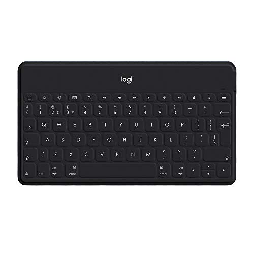 Logitech Keys-To-Go Teclado Inalámbrico Bluetooth para iPhone, iPad, Apple TV, Disposición QWERTY Inglés Reino Unido , Negro