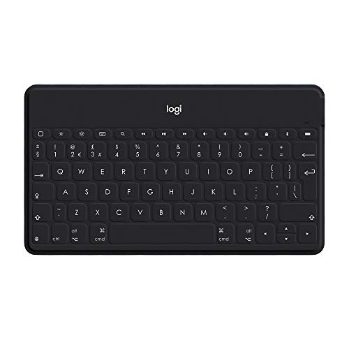 Logitech Keys-To-Go Teclado Inalámbrico Bluetooth para iPhone, iPad, Apple TV, Disposición QWERTY Inglés Reino Unido , Negro