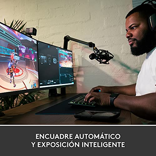 Logitech StreamCam, Cámara Web con USB-C para Streaming de vídeo y creación de Contenido, Vídeo Vertical Full HD 1080p a 60 fps, Versatilidad demontaje, para Youtube, Gaming Twitch, PC/Mac, Negro