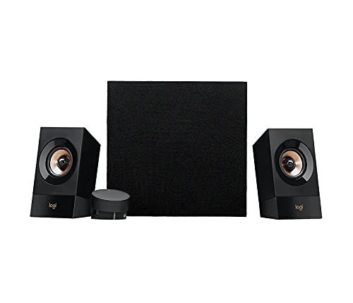 Logitech Z533 2.1 Sistema de Altavoces 2.1 con Subwoofer, Sonido Potente, 120W de Pico, Graves Potentes, Entradas Audio 3.5 mm/RCA, Multidispositivos, Enchufe EU, PC/PS4/Xbox/TV/Smartphone/Tablet