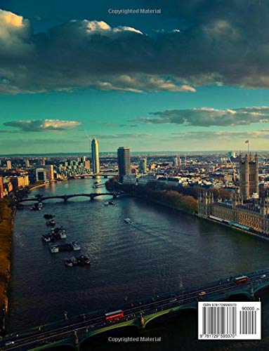 London: 8.5 x 11 bullet journal 100 dotted notebook pages: Volume 2