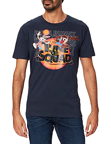 Looney Tunes MESPJ2MTS009 Camiseta, Azul Marino, XL para Hombre