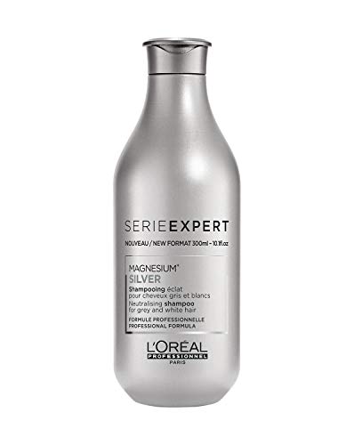 L'Oreal Professionnel Champú Silver para Cabellos Blancos y Grises, 300 ml