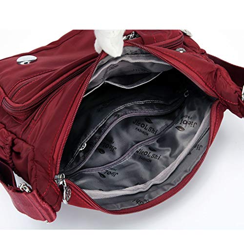 Luckycat Mujer de Bolsos de Moda Impermeable Mochilas Bolsas de Viaje Bolso Bandolera Sport Messenger Bag Bolsos Baratos Mano para Tablet Escolares Nylon