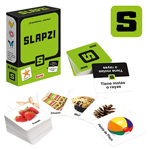 Lúdilo - Slapzi Juego De Mesa, Juegos Educativos 6 Años O Más, Cartas Para Jugar En Familia O Con Amigos, Divertido y Educativo, Velocidad Y Percepción