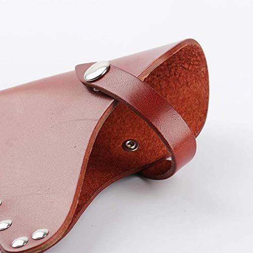 luluxing Hacha de cuero funda de cuero durable hacha vaina leñador al aire libre trabajo esencial hacha cabeza cubierta con cinturón bucles hacha protector