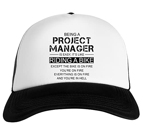 Luxogo Being A Project Manager Is Like Riding A Bike Gorra De Béisbol Unisex Baseball Snapback Cap