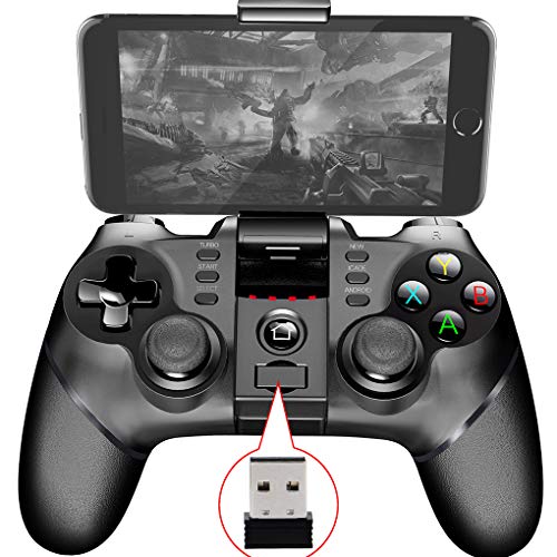 LYY Pad Controller Bluetooth Gamepad Juego Móvil Gatillo Palanca De Mando Adecuados para Android Móvil TV Box PC PS3 VR