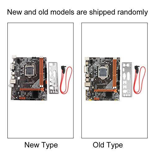 M-ATX M.2 LGA 1155 Placa Base para Computadoras de Escritorio, Salida Dual VGA HDMI DVI Motherbord PCI-EX1 USB2.0 SATA2.0 Disco Duro M.2 Red RJ45 Plcaca Madre con Ranuras Tarjeta Red para In-Tel h61