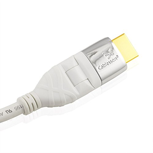 Mackuna Flex Plus 3M Cable de extensión HDMI - Audio - Video con Ethernet - 1080P, 4k2k, PS4, Xbox One, DVD, BLU-Ray, Sky HD, Virgin Box, UHD, LCD Full HD, Plasma & TV LED, 3D TV Plomo, ARC