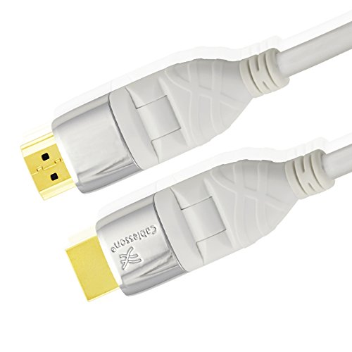 Mackuna Flex Plus 3M Cable de extensión HDMI - Audio - Video con Ethernet - 1080P, 4k2k, PS4, Xbox One, DVD, BLU-Ray, Sky HD, Virgin Box, UHD, LCD Full HD, Plasma & TV LED, 3D TV Plomo, ARC