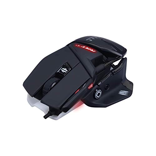 Mad Catz R.A.T. 4+ - Ratón (mano derecha, Óptico, USB, 7200 DPI, 8000 pps, Negro)