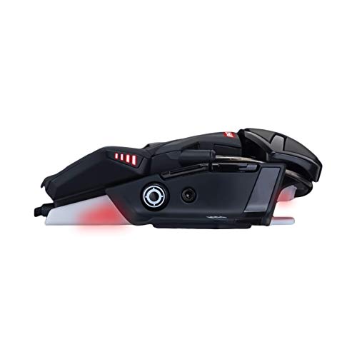 Mad Catz R.A.T. 4+ - Ratón (mano derecha, Óptico, USB, 7200 DPI, 8000 pps, Negro)