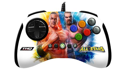 Mad Catz WWE All STARS BrawlPad - Volante/mando (Mando de juegos, Xbox, D-pad, Turbo, Volver, Start, Con cables, USB, 3 m) Múltiple