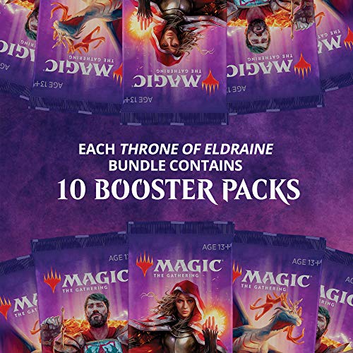 Magic: The Gathering Throne of Eldraine Bundle (Incluye 10 Paquetes de Refuerzos)