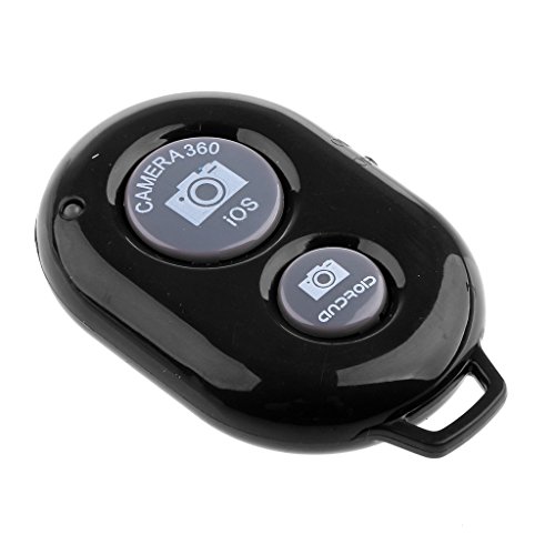 MagiDeal Mando a Distancia Bluetooth Botón de Obturador Remoto para Cámara de Teléfono Selfie Stick Monopod - Negro