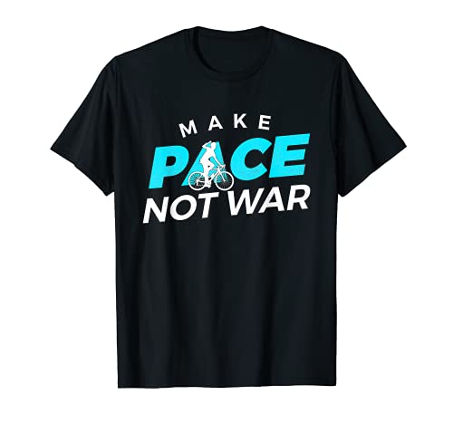 Make Pace Not War - Divertente Ciclismo Bicicleta Camiseta