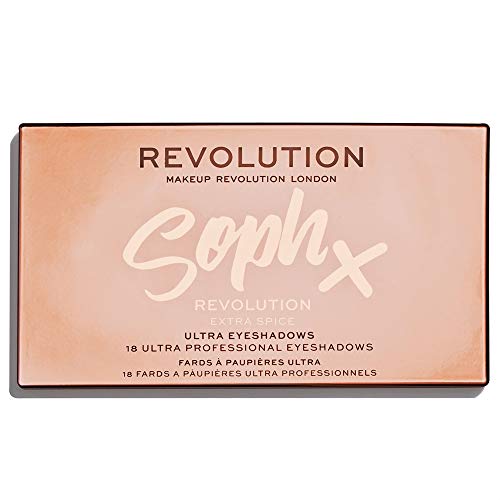 Makeup Revolution Soph X Ultra Eyeshadows Extra Spice Paleta 18 cieni do powiek
