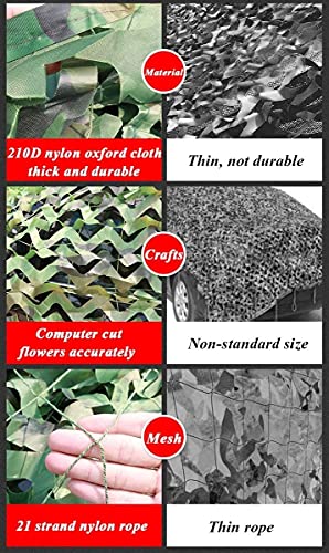 malla sombreadora Summer Jungle Camo Net Outdoor, Sun Shelter Game Game Party Ocultar Posición Decoración Net, Military Camping Disparo de caza Deporte, Persianas duraderas sin usar camaras de caza