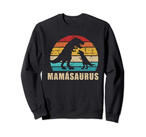 Mamásaurus para mamá y día de la madre vintage retro Sudadera