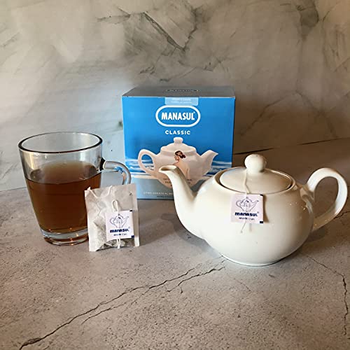 MANASUL Classic - Infusión Laxante a base de Sen, Melisa, Menta, Regaliz y Anis Verde, 100% Natural sin Conservantes ni Añadidos. Caja de 100 Bolsitas.