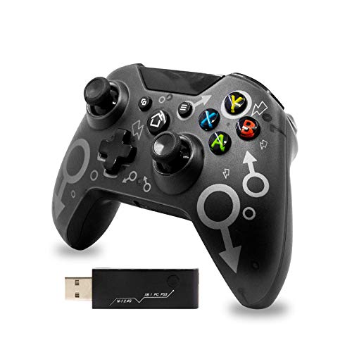 Mando para Xbox One 2.4G Bluetooth Mando Inalámbrico Compatible con Xbox One/Xbox Series X/PS3/PC Joystick Inalámbrico Diseño Ergonomico