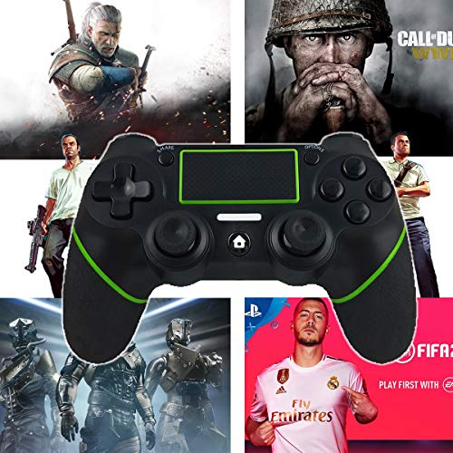 Mando PS4 Inalámbrico, RCCBOOST Bluetooth Mandos Gamepad Joystick para Playstation 4 PS4/PS4 Slim/PS4 Pro con Daul Motor Vibration | 600mAh Battery |3.5mm Audio Jack Speaker |Touch Panel(Blue)