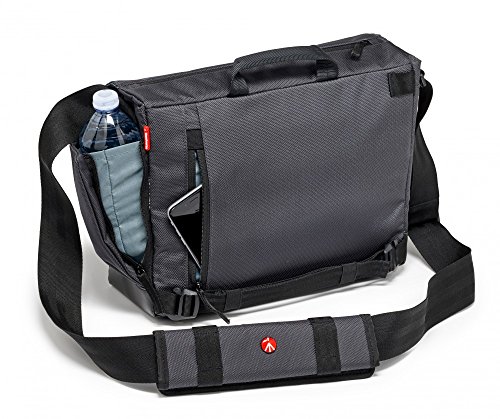 Manfrotto Manhattan Speedy 10 Mochila Bandolera para Cámaras de Fotos, Material Repelente al Agua, Mochila de Fotografía con Compartimento para PC y Tabletas, con Enganche para Trípode