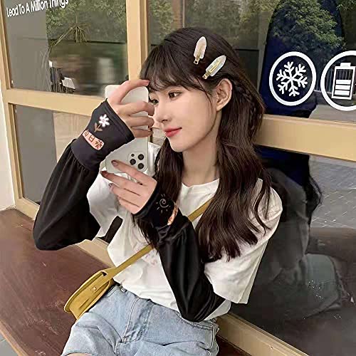 Manga del brazo,La nueva versión coreana de la versión de verano no es apretada, fresca, protector solar, manga de hielo, impresión, verano, hielo, hielo, manga de hielo de dos propósitos-Código_vein