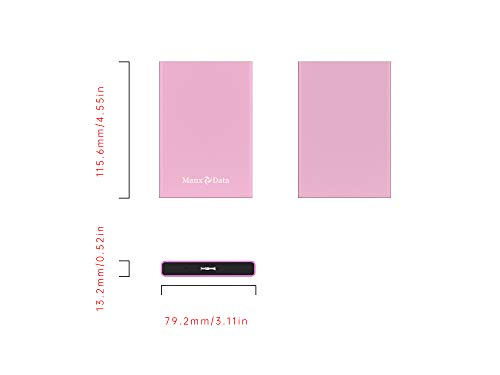 ManxData Disco duro externo USB 3.0 para Windows PC, Mac, Smart TV, XBOX ONE y PS4