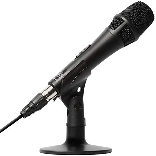 Marantz Professional M4U - Micrófono de Condensador USB con tarjeta de sonido, Soporte de sobremesa para proyectos de Podcast, Streaming, Juegos, transmitir audio y grabar instrumentos musicales o voz