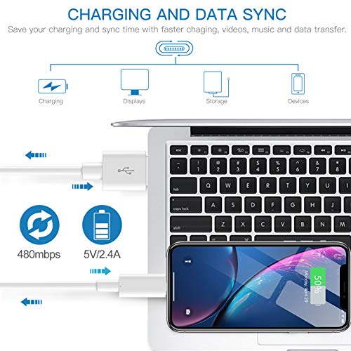 Marchpower Cable Cargador iPhone, 3Pack 1m2m3m Cable Lightning-[Apple MFi Certificado]-Cargador iPhone Compatible con iPhone 12/12 Pro MAX/SE 2020/11/X/XS/XR/8/8 Plus/7/7 Plus/6s/6s Plus/6,iPad,iPod