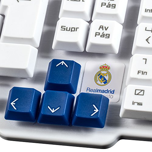 Mars Gaming MKRM, Teclado Gaming Oficial Real Madrid, USB, PS4/XBOX/SWITCH/PC