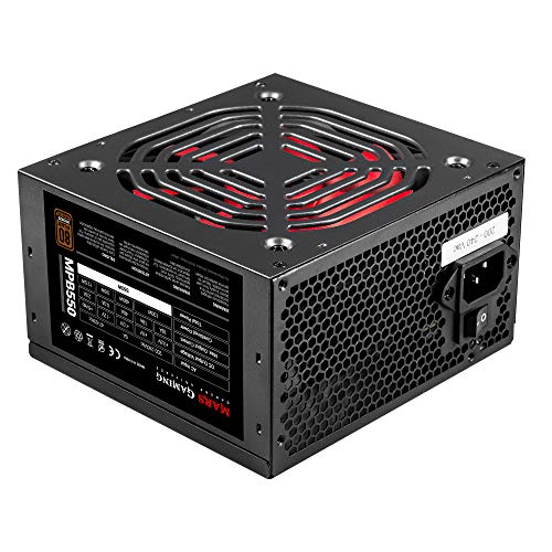 Mars Gaming MPB550, Fuente de Alimentación para PC 550W, 80Plus Bronze 230V