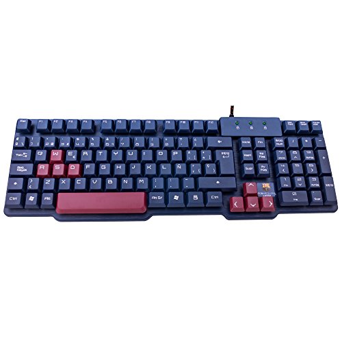 MARSGAMING Mars Gaming MKBC, Teclado Gaming Oficial FC Barcelona, USB, PS4/XBOX/SWITCH/PC