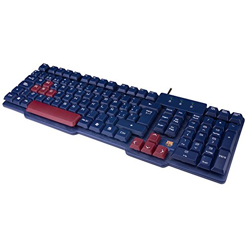 MARSGAMING Mars Gaming MKBC, Teclado Gaming Oficial FC Barcelona, USB, PS4/XBOX/SWITCH/PC