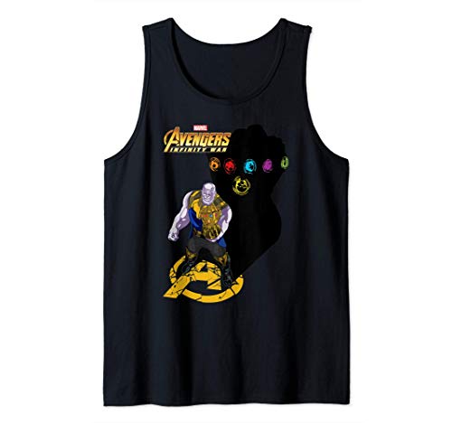 Marvel Infinity War Thanos Gauntlet's Shadow Camiseta sin Mangas