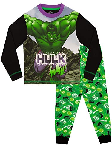 Marvel Pijamas para Niños The Incredible Hulk Multicolor 11-12 años