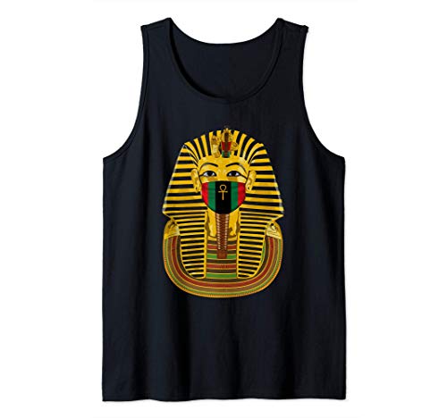 Máscara del antiguo rey egipcio Tut Faraón Tutankamón Camiseta sin Mangas