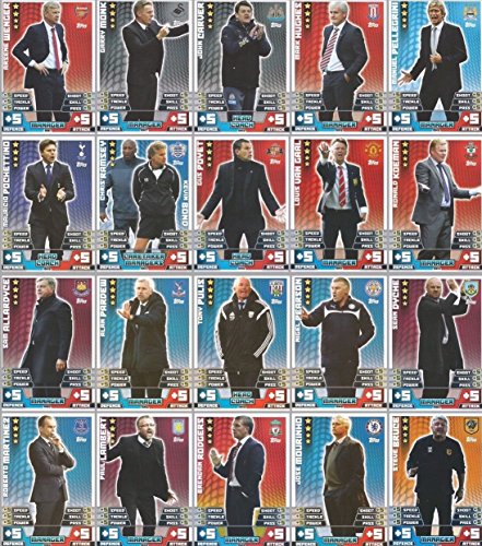Match Attax Extra 2014/2015 Full Set Of All 20 Manager Cards