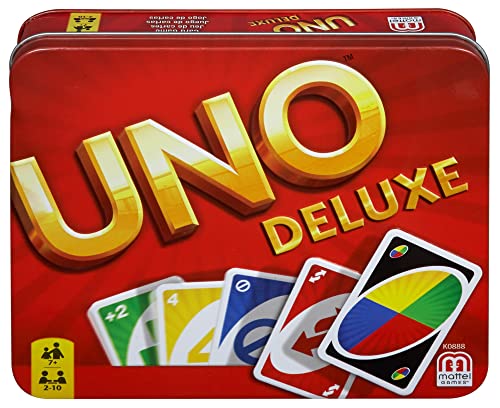 Mattel Games UNO Deluxe, juego de cartas (Mattel K0888)