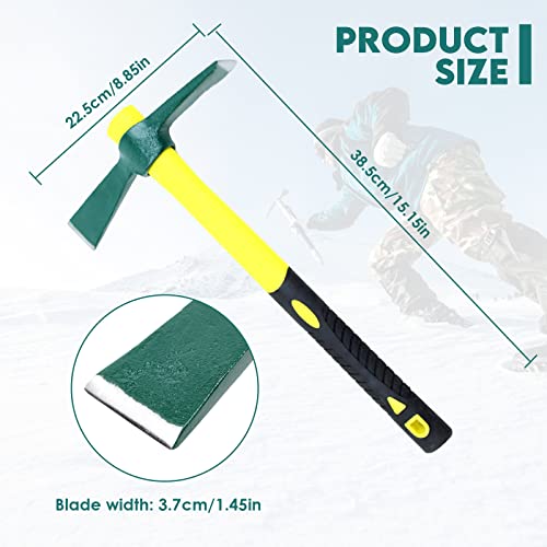 Mattock Hoe Micro Pick Axe Tool Jardinería Desmalezado Mini Acero Pico De Fibra De Vidrio Mango Eje Pick Axe Pickaxe Garden Farm Tool 38.5 * 22.5 Cm