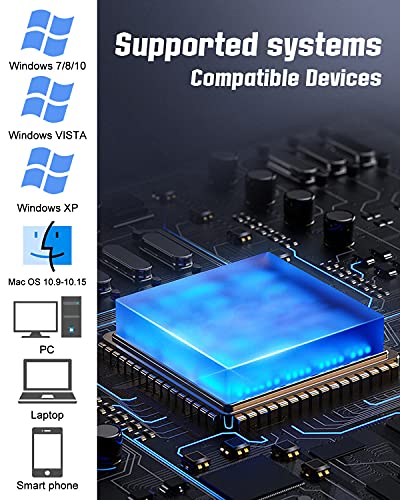 Maxesla WiFi Adaptador AC 1200Mbps USB WiFi Receptor Dual Band 2.4G/5GHz, WiFi Antena para PC Desktop Laptop Tablet, Soporta Windows XP/Vista/7/8/10, Mac OS X (WiFi USB 5dBi)