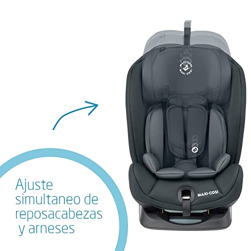 Maxi-Cosi Titan Silla Coche Bebé Grupo 1/2/3 ISOFIX, 9-36 kg, Silla Auto Bebé Reclinable, Crece con el Niño desde 9 Meses hasta 12 Años, Color Basic Grey