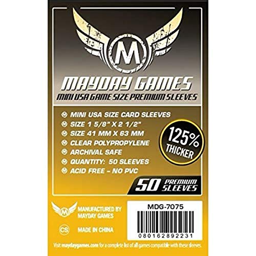 Mayday Games Juego de Cartas Mini USA Premium de 41 x 63 mm (Paquete de 50)