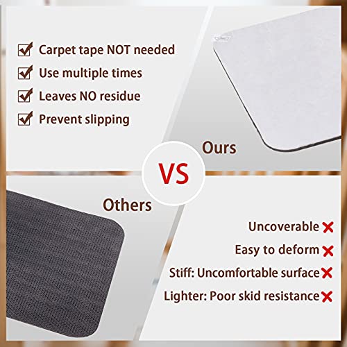 MBIGM 20cm X 76cm (Paquete de 15) Alfombras Antideslizantes Peldaños de Escalera Alfombrilla Antideslizante Interior para niños Mayores y Mascotas con Adhesivo Reutilizable, Marrón