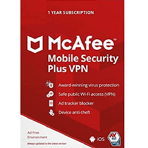 McAfee Mobile Security Plus VPN - 1-Year/Unlimited Devices