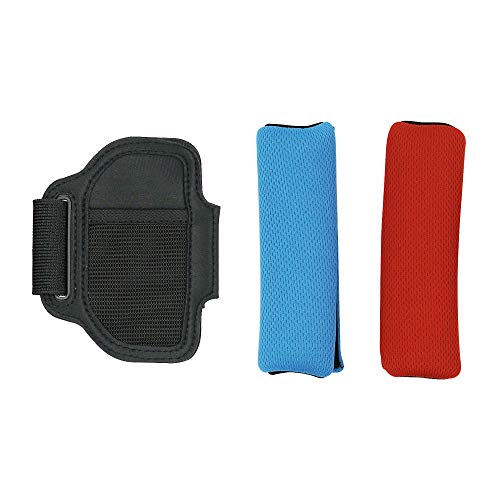 Mcbazel Adjustable Elastic Leg Strap Non-slip Controller Cloth Cover Ring Grips For NS Switch JoyCon