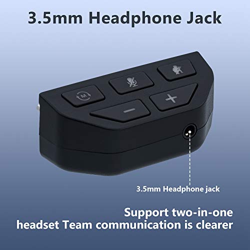 Mcbazel Headset Controller Sound Enhancer Adaptador de micrófono de Audio para Xbox One con Conector de 3,5 mm / Xbox Series S / Series X Controller - Negro